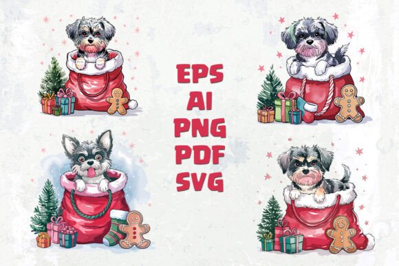 A Cozy Christmas Dog Graphic for Brand Storytelling