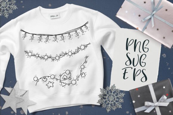 A Festive Toolkit: Christmas Garlands Graphics for Crafters