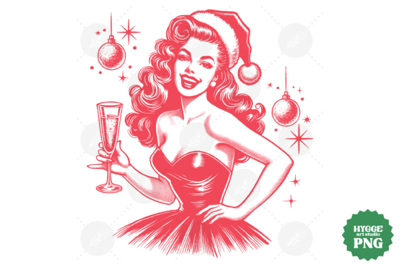 A Funny, Sarcastic Christmas Girl Graphic for Editorial Punch