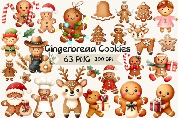 A Joyful Gingerbread Christmas Collection for Design