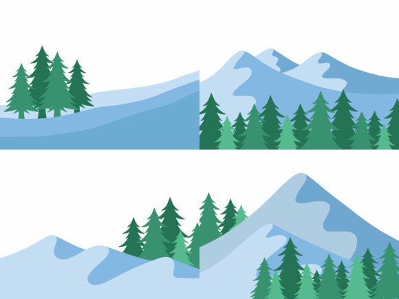 A Snowy Mountain Christmas Graphic for Authentic Brand Stories