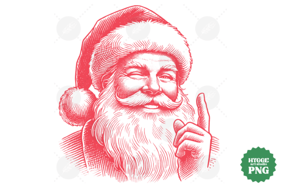 Choosing Funny Sarcastic Santa Vintage Christmas Graphics