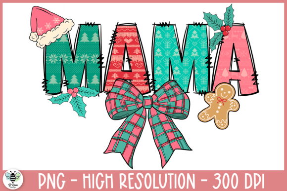 Christmas Mama Sublimation: A Festive Graphic for Gift Creators