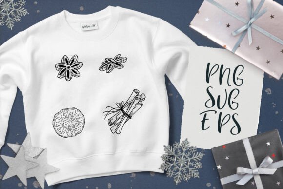 Christmas Spice Set Graphics for Festive Product Collections