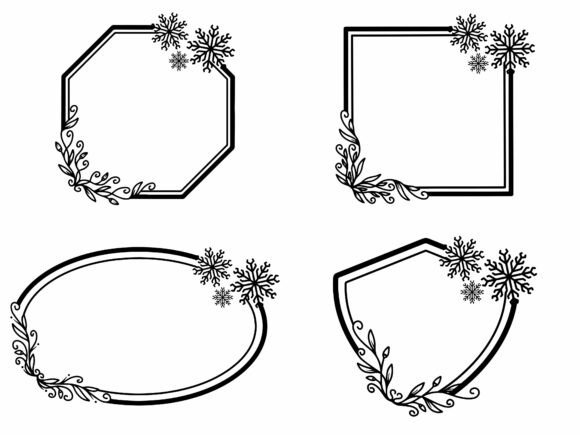 Essential Christmas Frame Graphics for Your Crafting Business