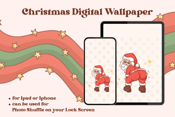 Evaluating Christmas Digital Wallpapers - 003 for Embroidery Projects