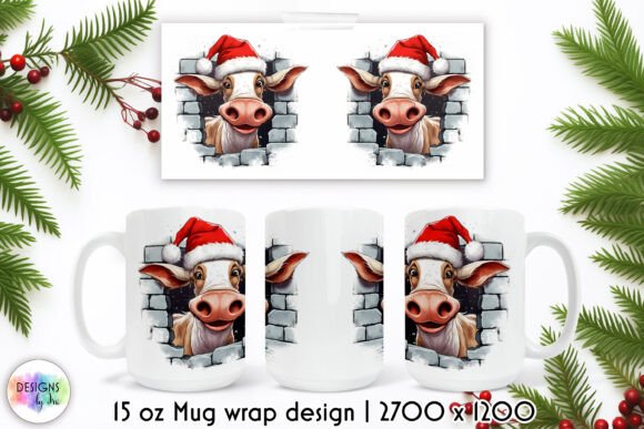 Graphics for Festive Mug Wraps and Crafty Humor