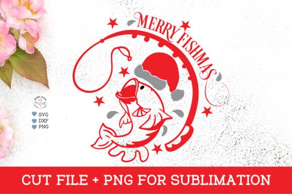 Merry Fishmas - A Festive Embroidery Delight