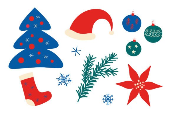 Vector Christmas Set: Perfect for Festive Graphics & Illustrations